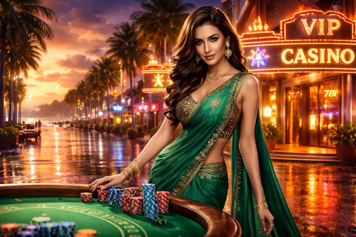 Indian woman logging into betting platform